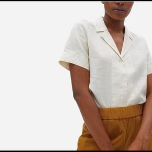 Everlane The Linen Short-Sleeve Notch Shirt